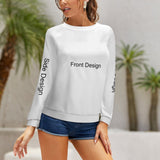 Live Preview Customized Round Neck Sweatshirt Mulitiple Sizes