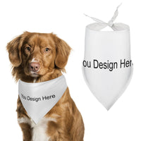 Live preview Customized Dog Bandanas Pet Triangle Scarf