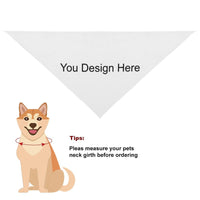 Live preview Customized Dog Bandanas Pet Triangle Scarf