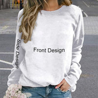 Live Preview Customized Round Neck Sweatshirt Mulitiple Sizes