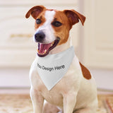 Live preview Customized Dog Bandanas Pet Triangle Scarf