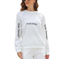 Live Preview Customized Round Neck Sweatshirt Mulitiple Sizes