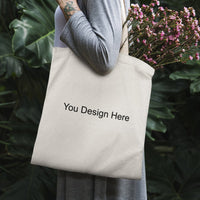 Live Preview Personalized Customized Large Martin Canvas Tote Bag, Single-Sided Print, 15x16ins