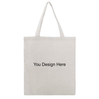 Live Preview Personalized Customized Large Martin Canvas Tote Bag, Single-Sided Print, 15x16ins