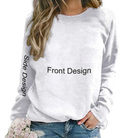 Live Preview Customized Round Neck Sweatshirt Mulitiple Sizes