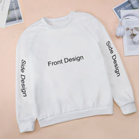 Live Preview Customized Round Neck Sweatshirt Mulitiple Sizes