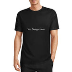 Live Preview Customized Pure Cotton Short Sleeved T-shirt Mulitple Sizes Available