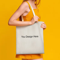Live Preview Personalized Customized Large Martin Canvas Tote Bag, Single-Sided Print, 15x16ins