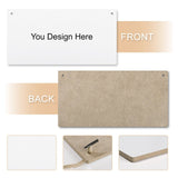 Live Preview Custom Wooden Hanging Plate Horizontal Style 10*5 inches (25*12.5cm)